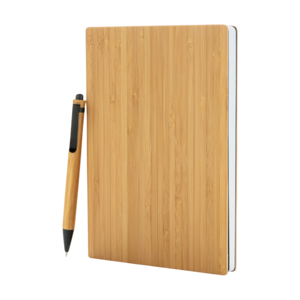 A5 Bamboo Notebook & Pen Set