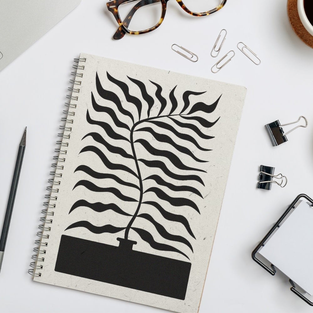 A5 Elephant Grass Wire-O Notebook
