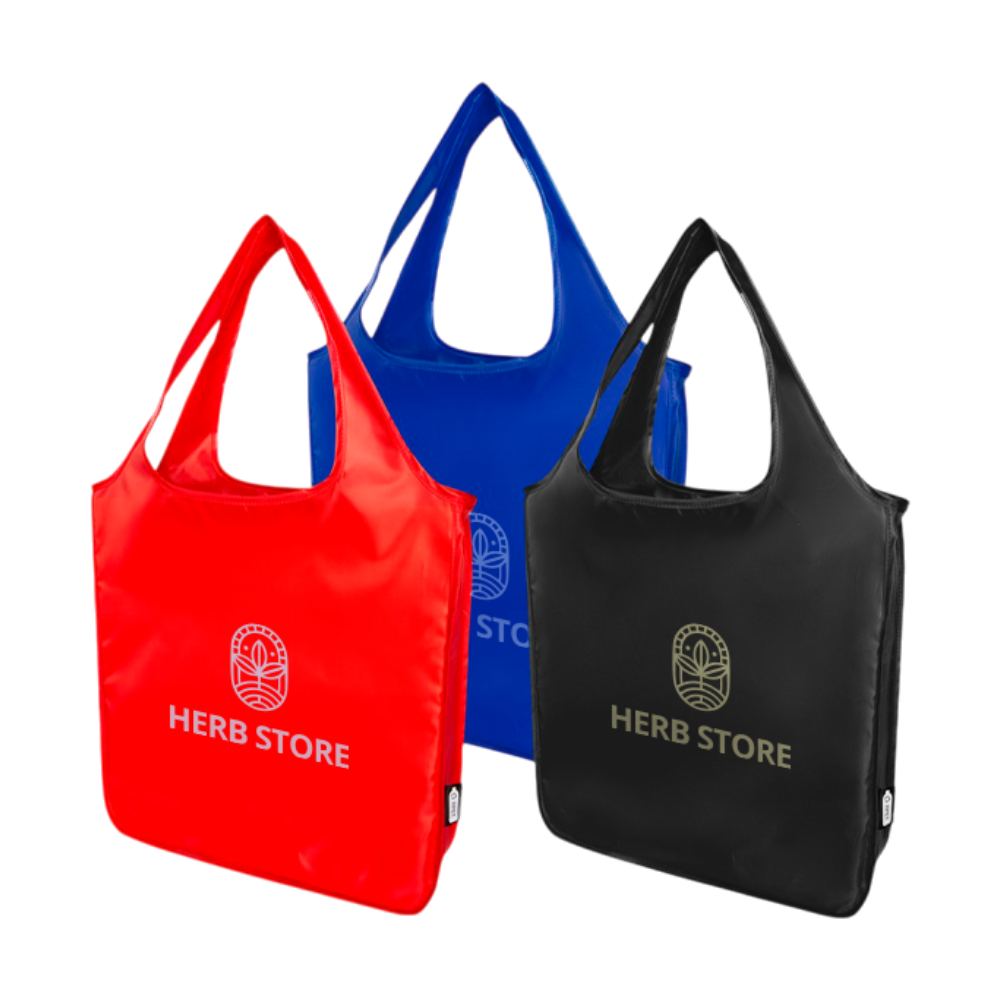 Ash RPET Large Foldable Tote Bag