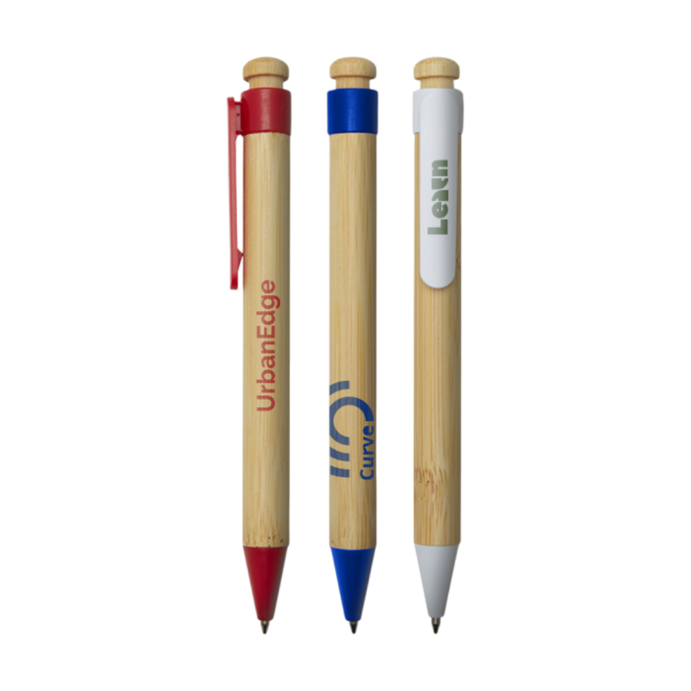 Bamboo and Recycled Plastic Ballpoint Pen