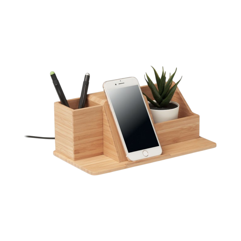 Bamboo Desktop Wireless Charger