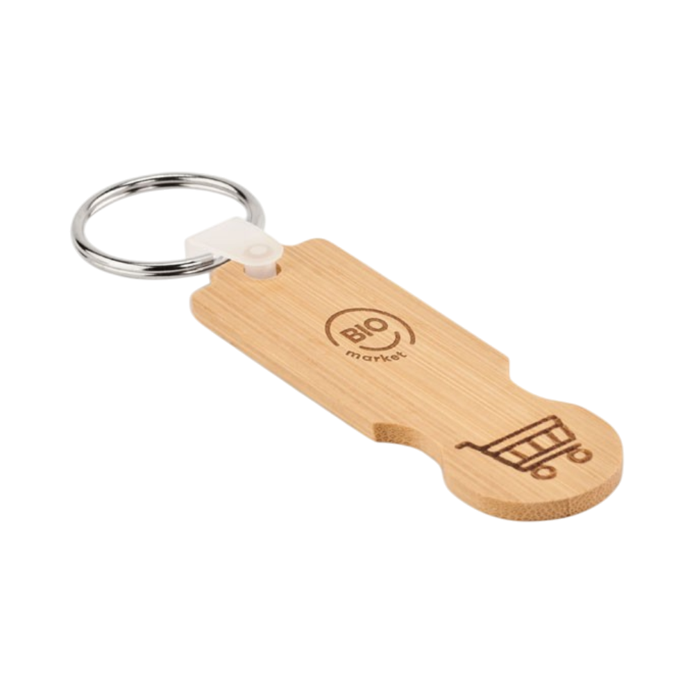 Bamboo Euro Token Key Ring