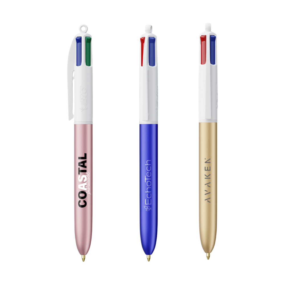 BIC 4 Colours Shiny Pen
