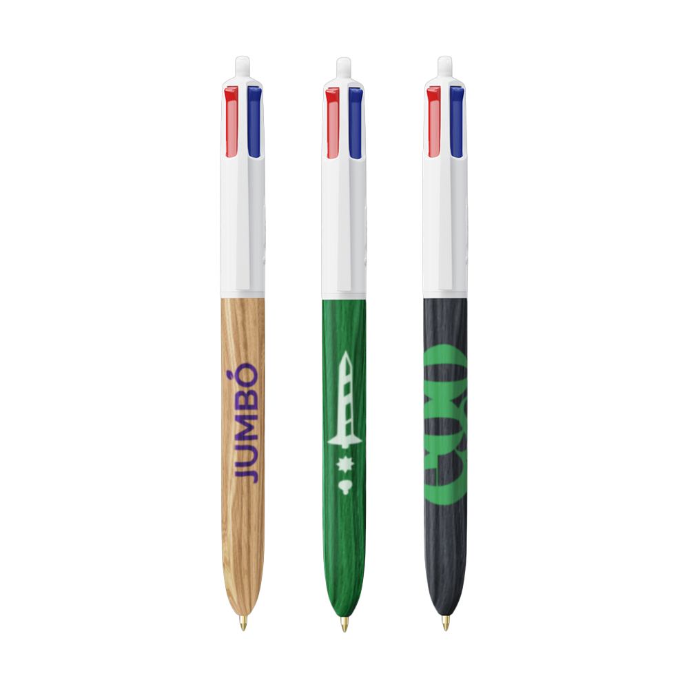 BIC® 4 Colours Wood Style