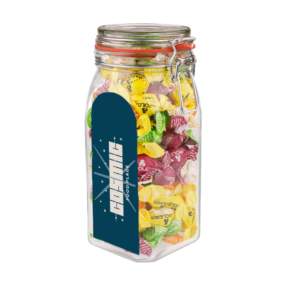 Big Glass Jar filled with Candy