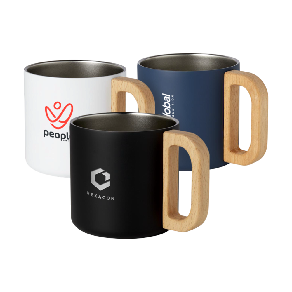 Bjorn RCS Recycled Stainless Steel Mug with Copper Vacuum Insulation