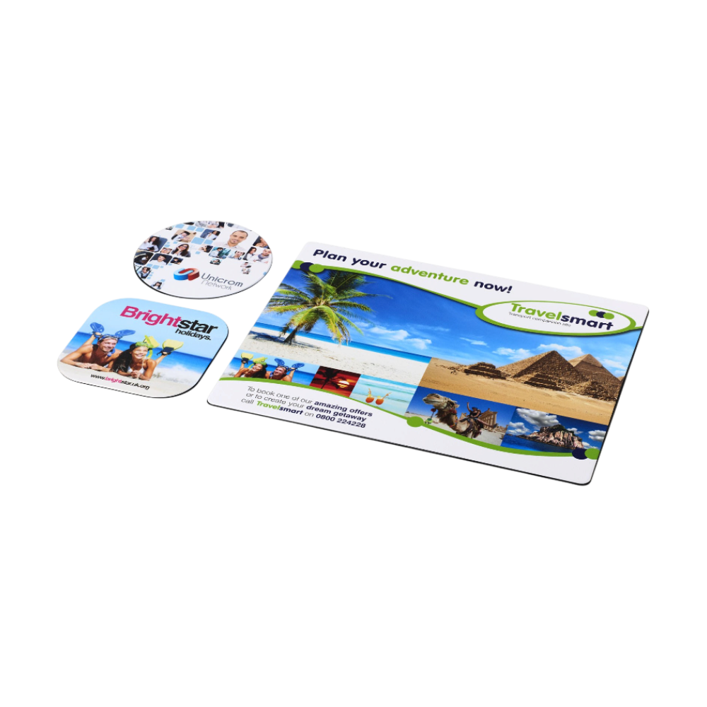 Brite-Mat Mouse Mat and Coaster Set