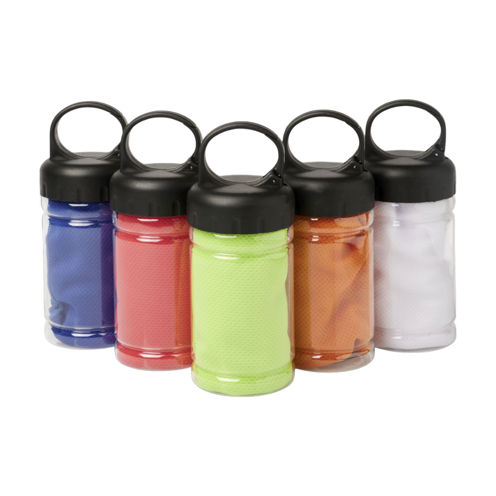 Cooling Fitness Towel in Portable Container | 80 x 30 cm