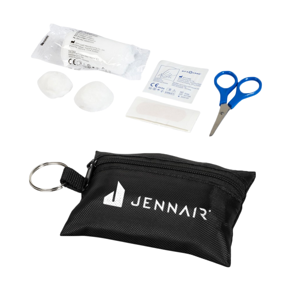 First Aid Keyring Pouch 16 Pieces