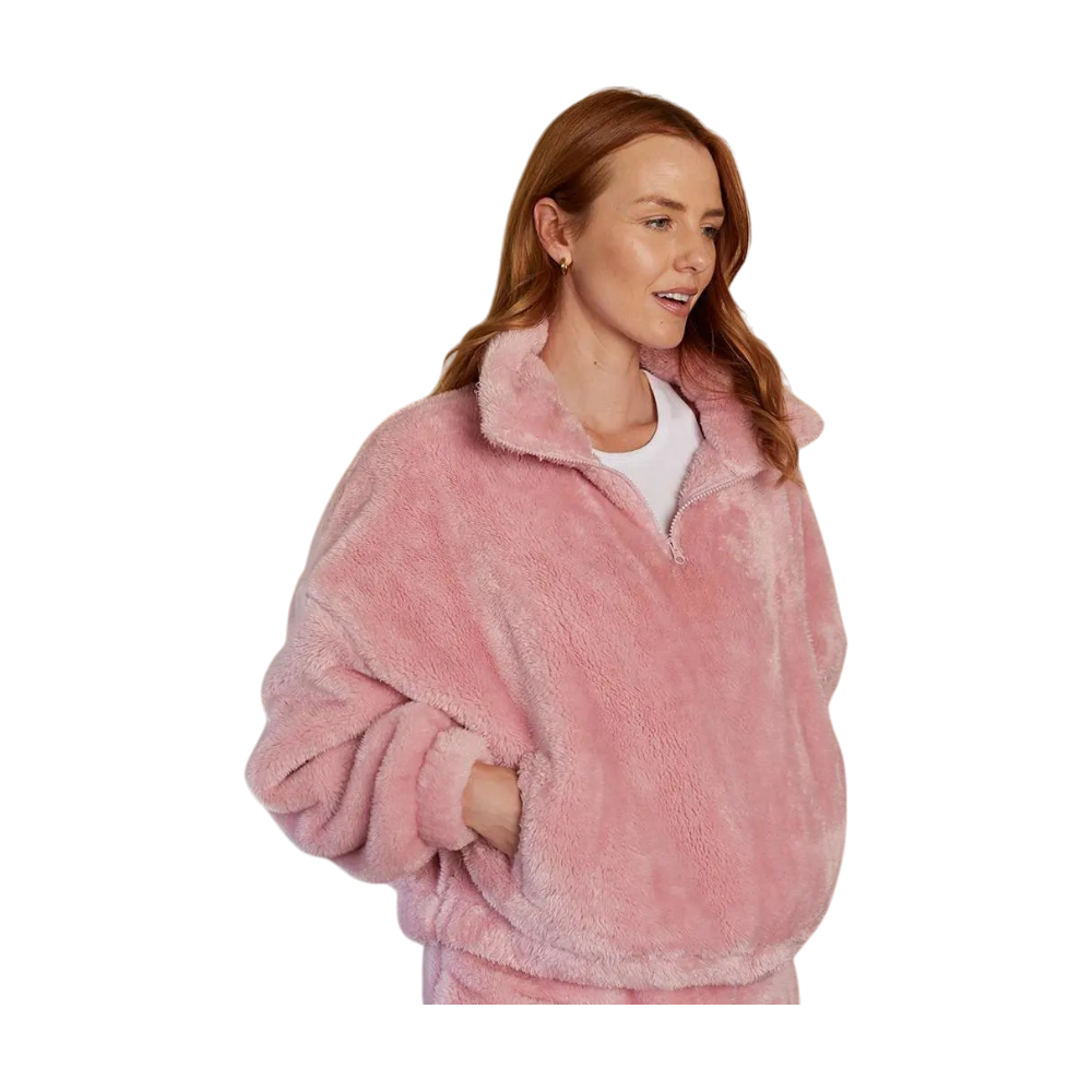 Fluffy Quarter Zip Fleece
