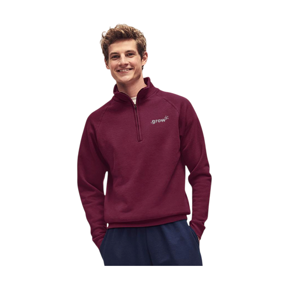 Fruit of the Loom | Zip Neck Lightweight Jumper