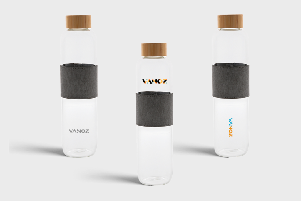 Glass Bottle with Bamboo Lid | 750 ml