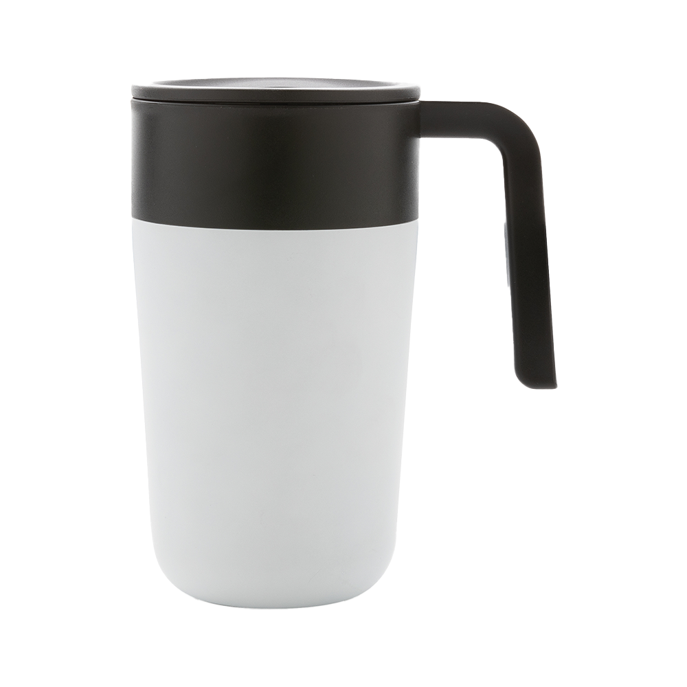 GRS Recycled PP and SS Mug with Handle