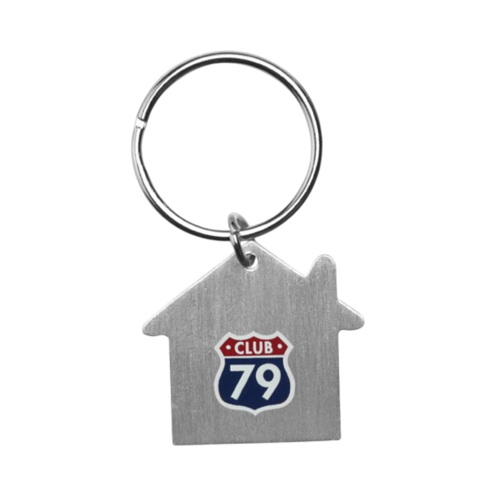Home Keychain Metal House
