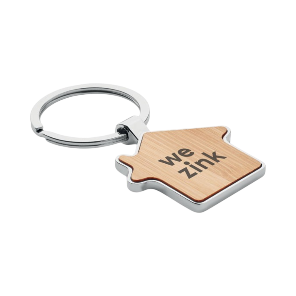 House Key Ring Bamboo