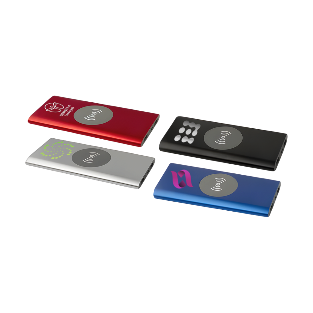 Juice 8000 mAh RCS Recycled Aluminium Wireless Power Bank