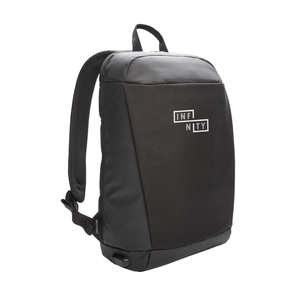 Madrid anti-theft RFID USB laptop backpack