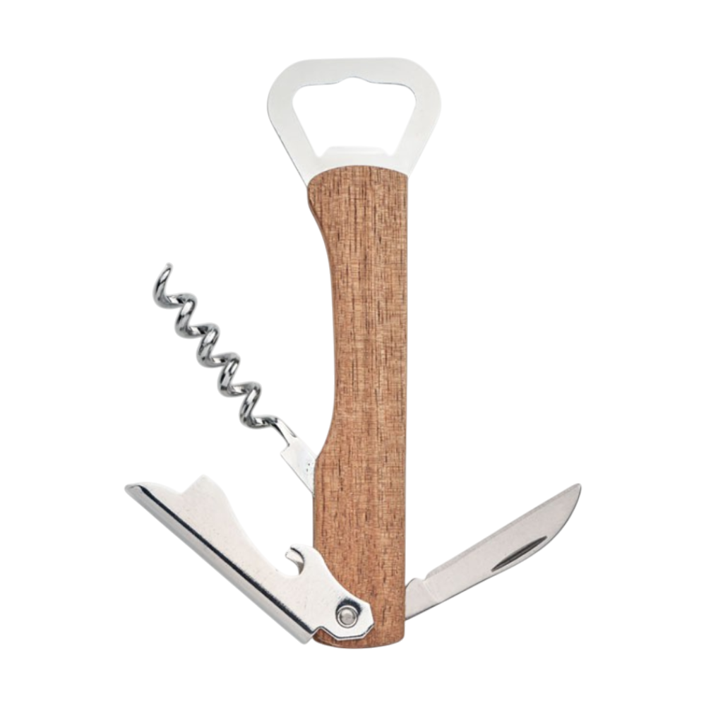 Metal 3-in-1 Acacia Bottle Opener