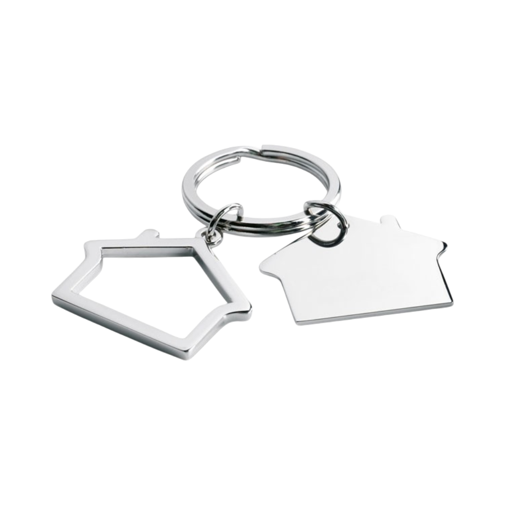 Metal Key Ring House Shape