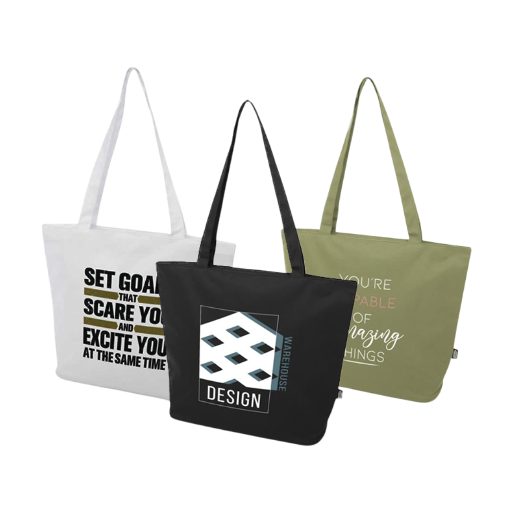 Panama GRS Recycled Zippered Tote Bag