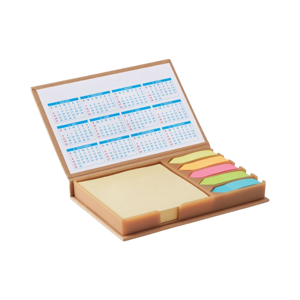 Paper Desk Memo Set with Calendar