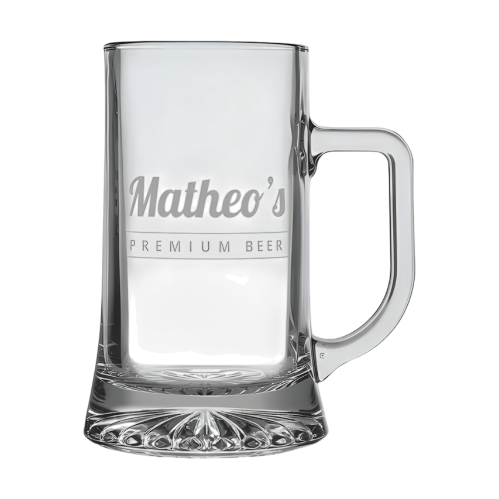 Personalised Engraved Glass Tankard