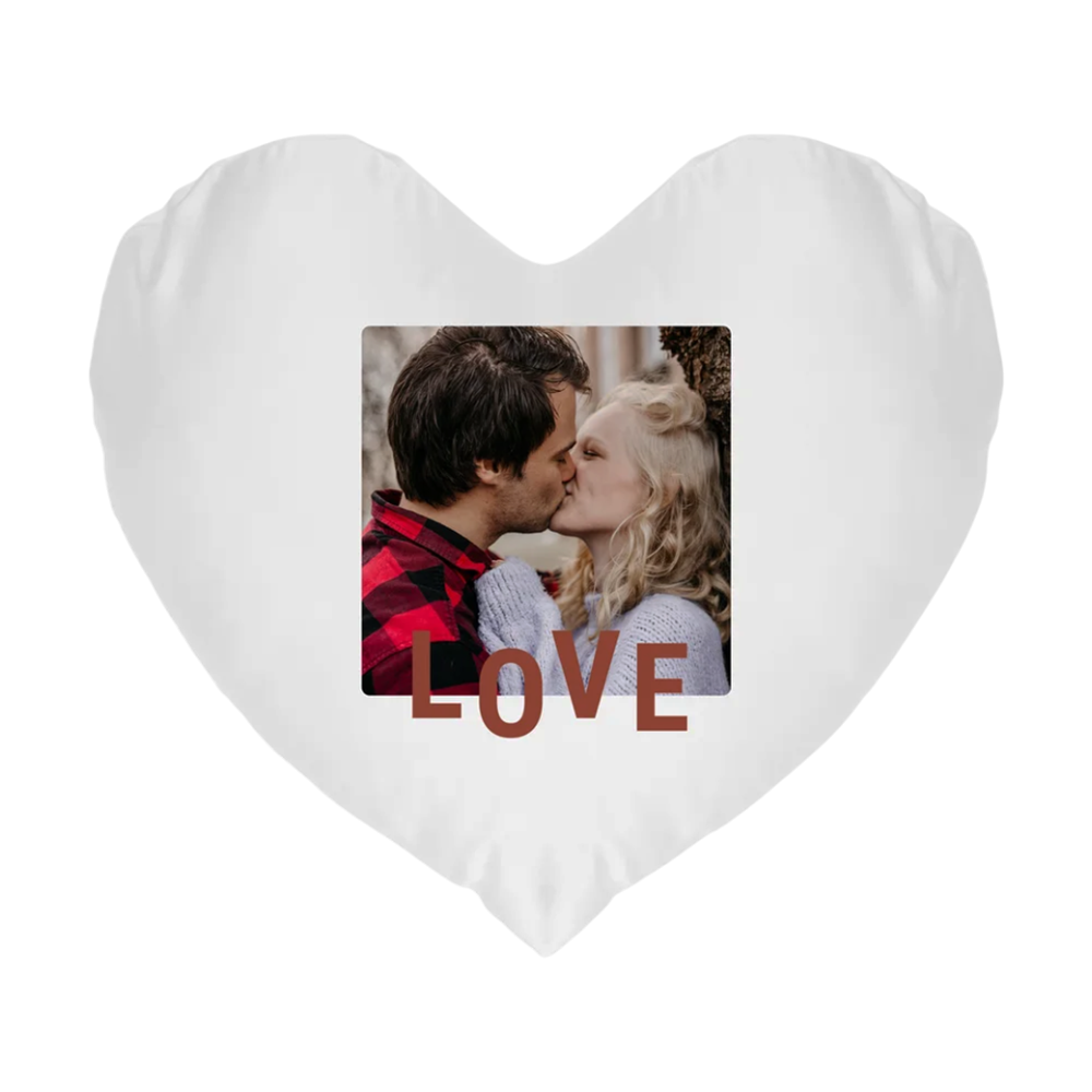 Photo pillow heart