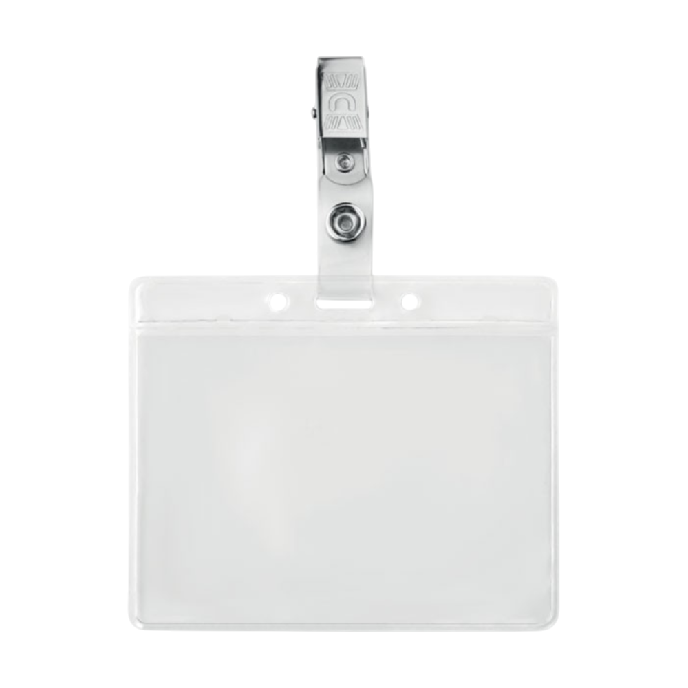 PVC Badge Holder with Clip
