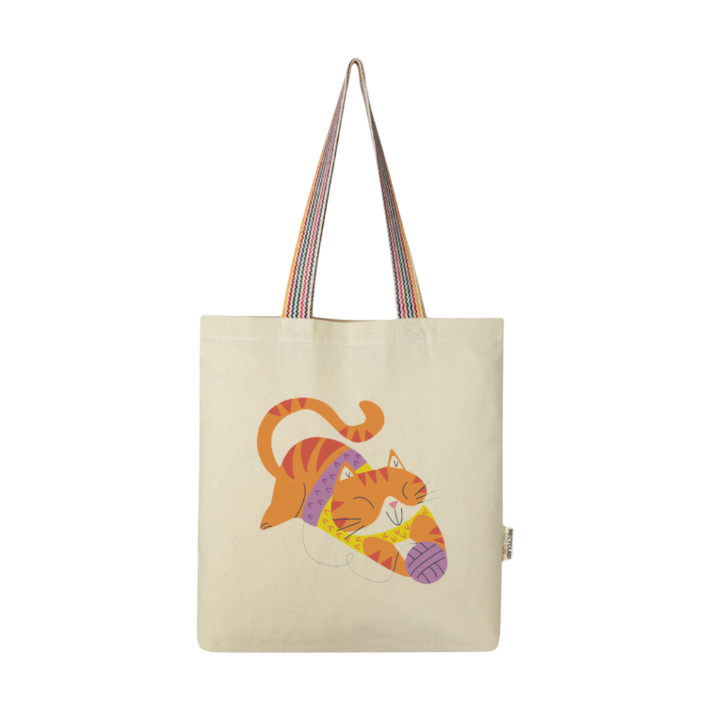 Rainbow Recycled Cotton Tote Bag