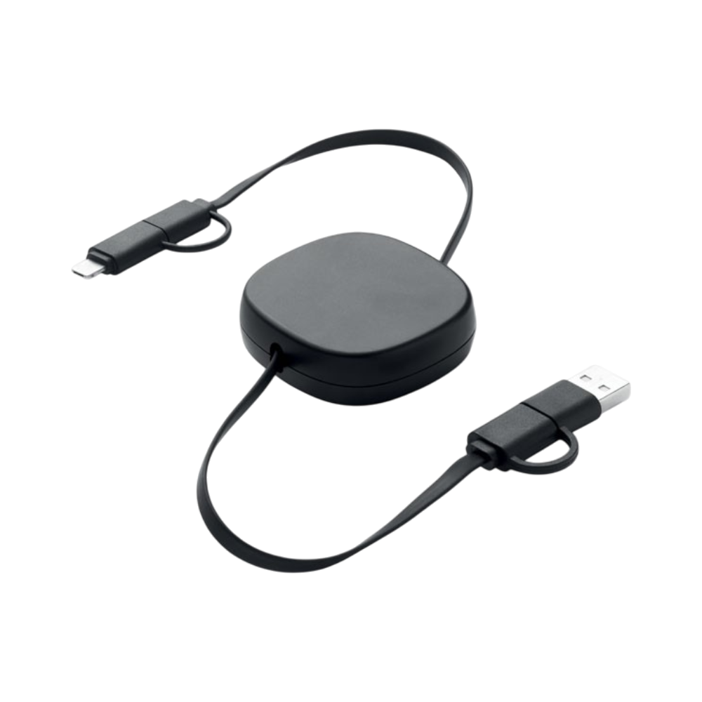 RCS Recycled ABS LINEA Retractable Charging Cable