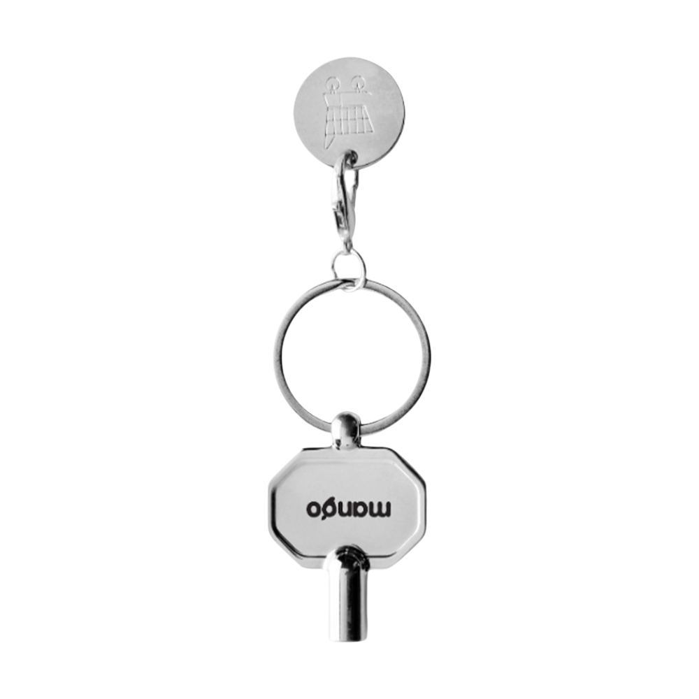 RCS Recycled Zinc Alloy Radiator Key Keychain with Coin