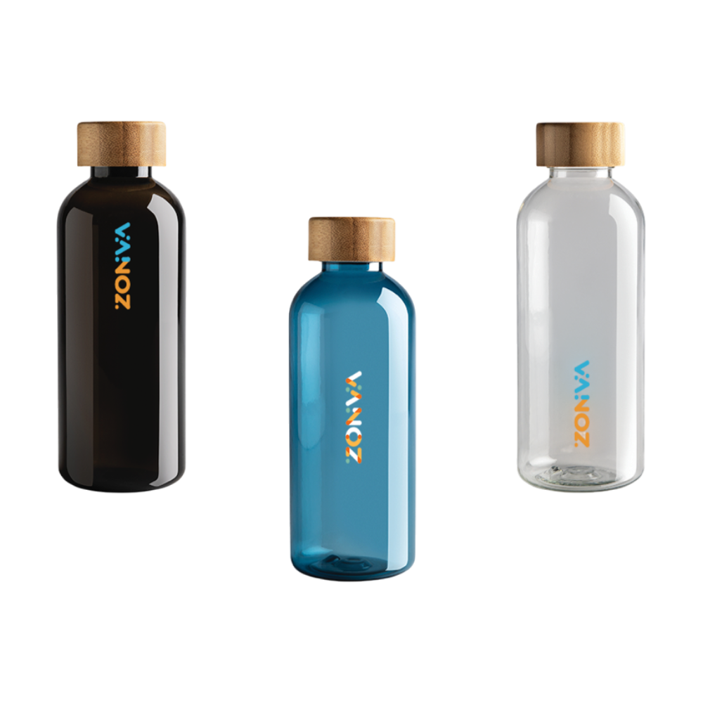 RCS RPET Bottle with Bamboo Lid