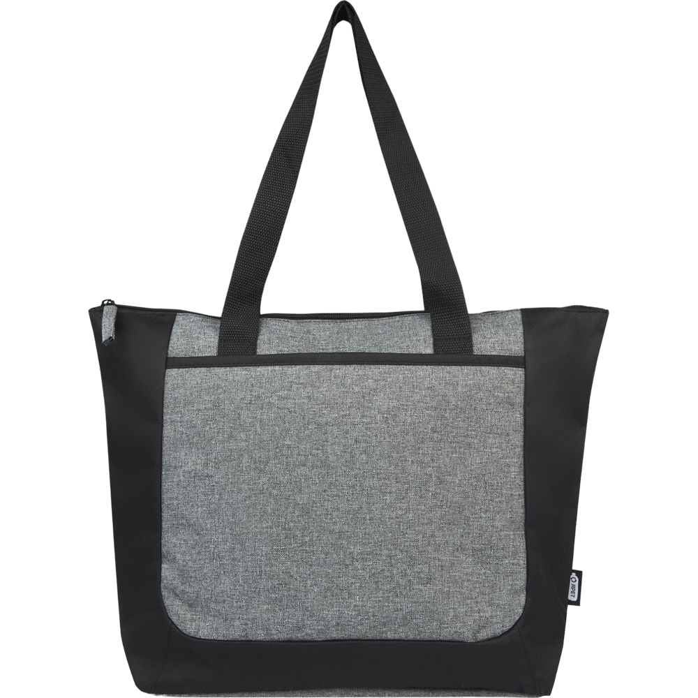 Reclaim GRS Recycled Two-Tone Zippered Tote Bag