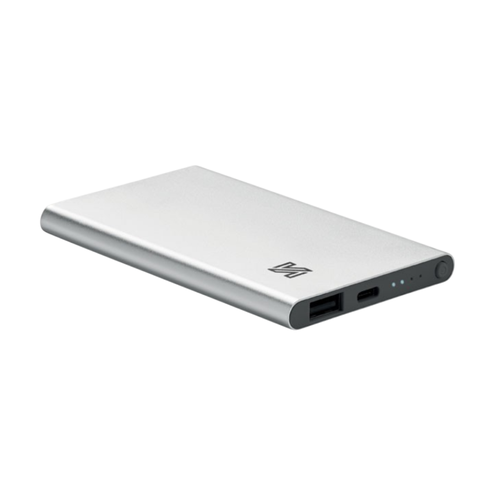Recycled Aluminium Power Bank Type C 4000 mAh