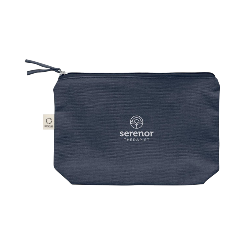 Recycled fabric toiletry bag 320 g/m²