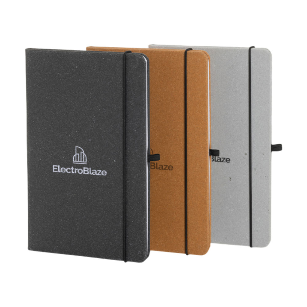 Recycled Leather Hardcover Notebook A5