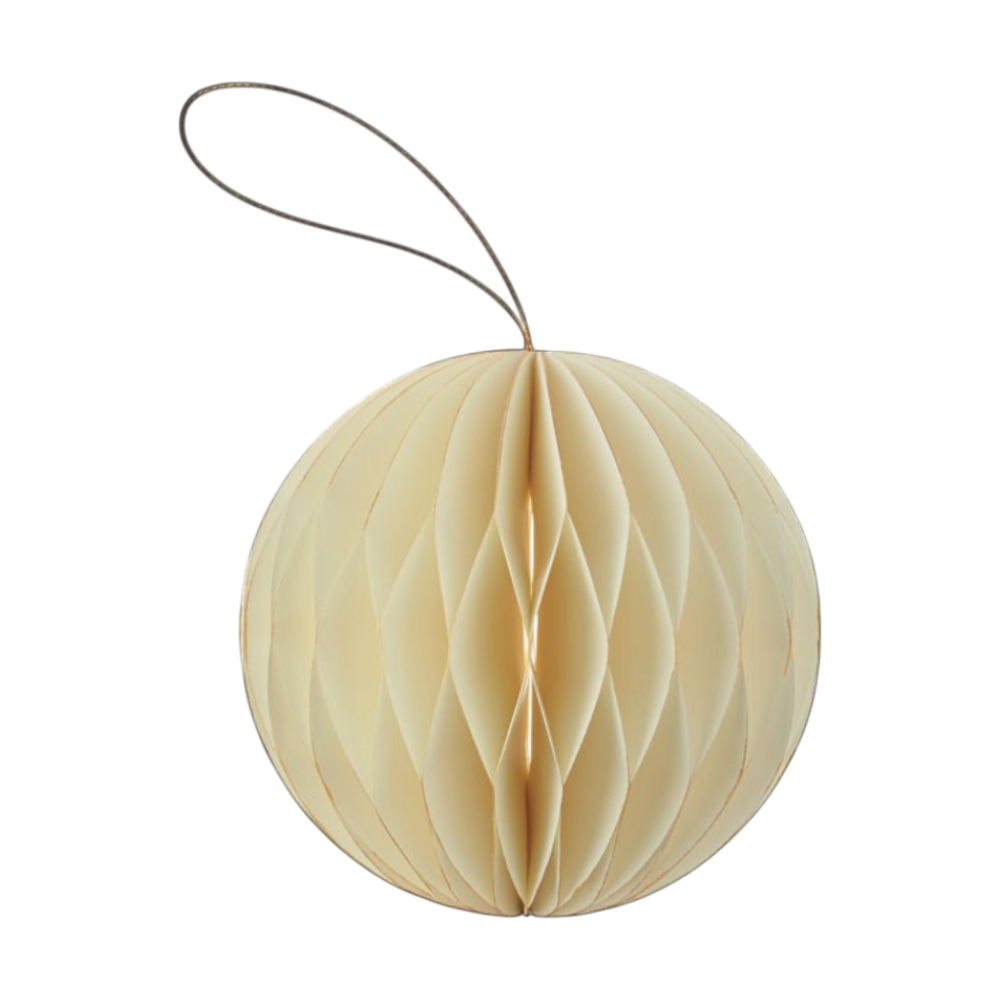 Recycled Paper Foldable Xmas Bauble Hanger