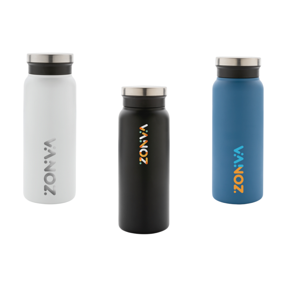 Recycled Stainless Steel Vacuum Bottle | 600 ml
