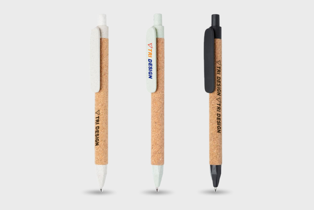 Recycled Wheat Straw Fibre and Cork Pen