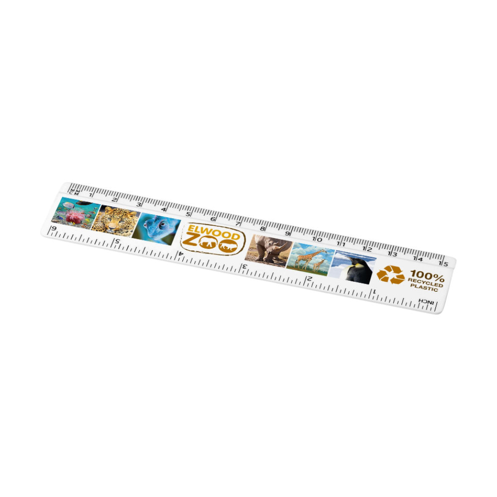 Refari Recycled Plastic Ruler 15 cm