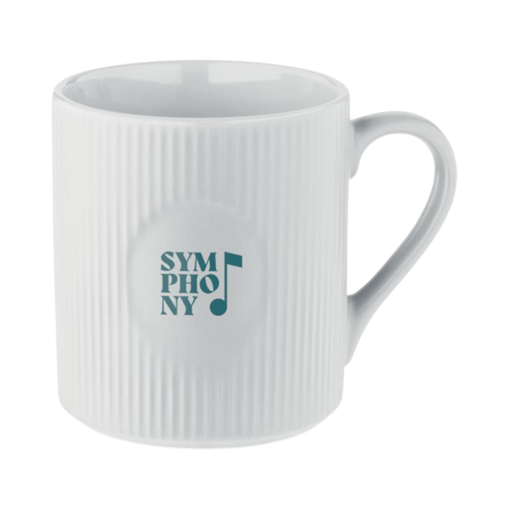 Ribbed Ceramic Mug