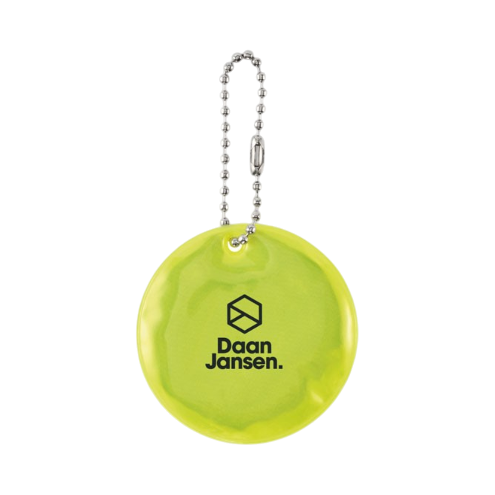 Round Reflective Keyring
