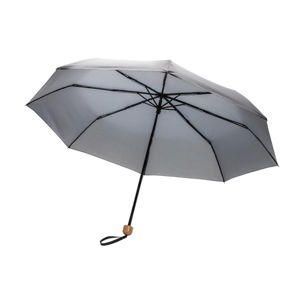 RPET 190T Pongee Bamboo Mini Umbrella