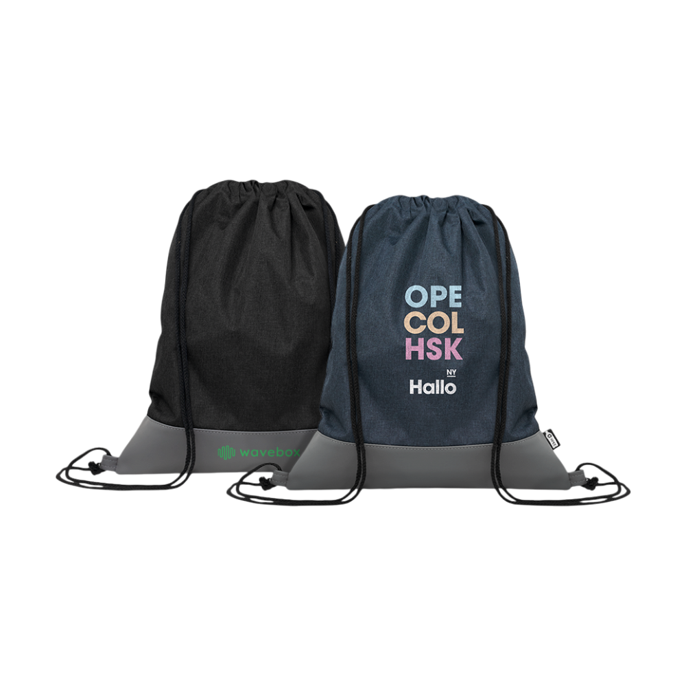 RPET Two Tone Drawstring Bag
