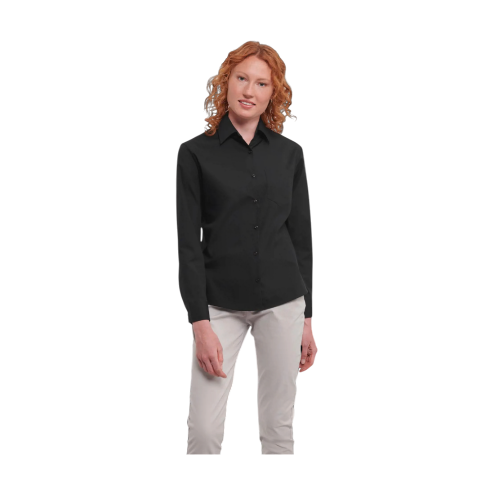 Russell Ladies Cotton Poplin Shirt
