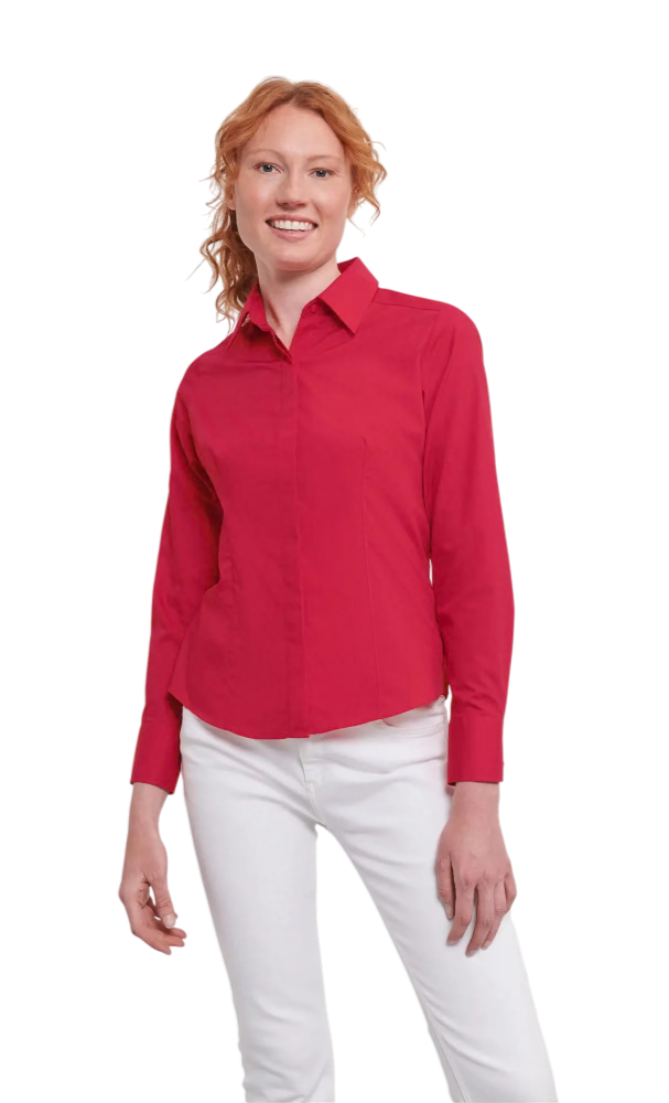 Russell Ladies Fitted Poplin Shirt