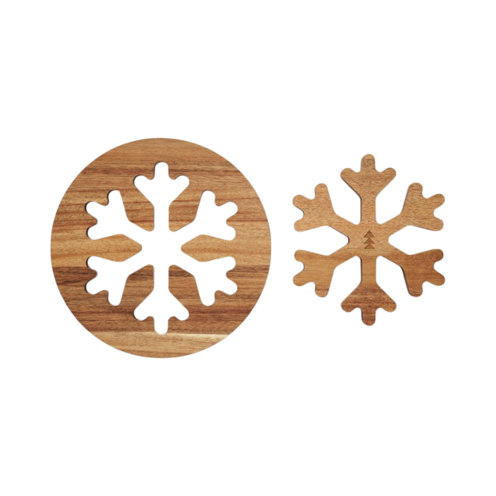 SCAGLIA Acacia Wooden Pot Holders Set