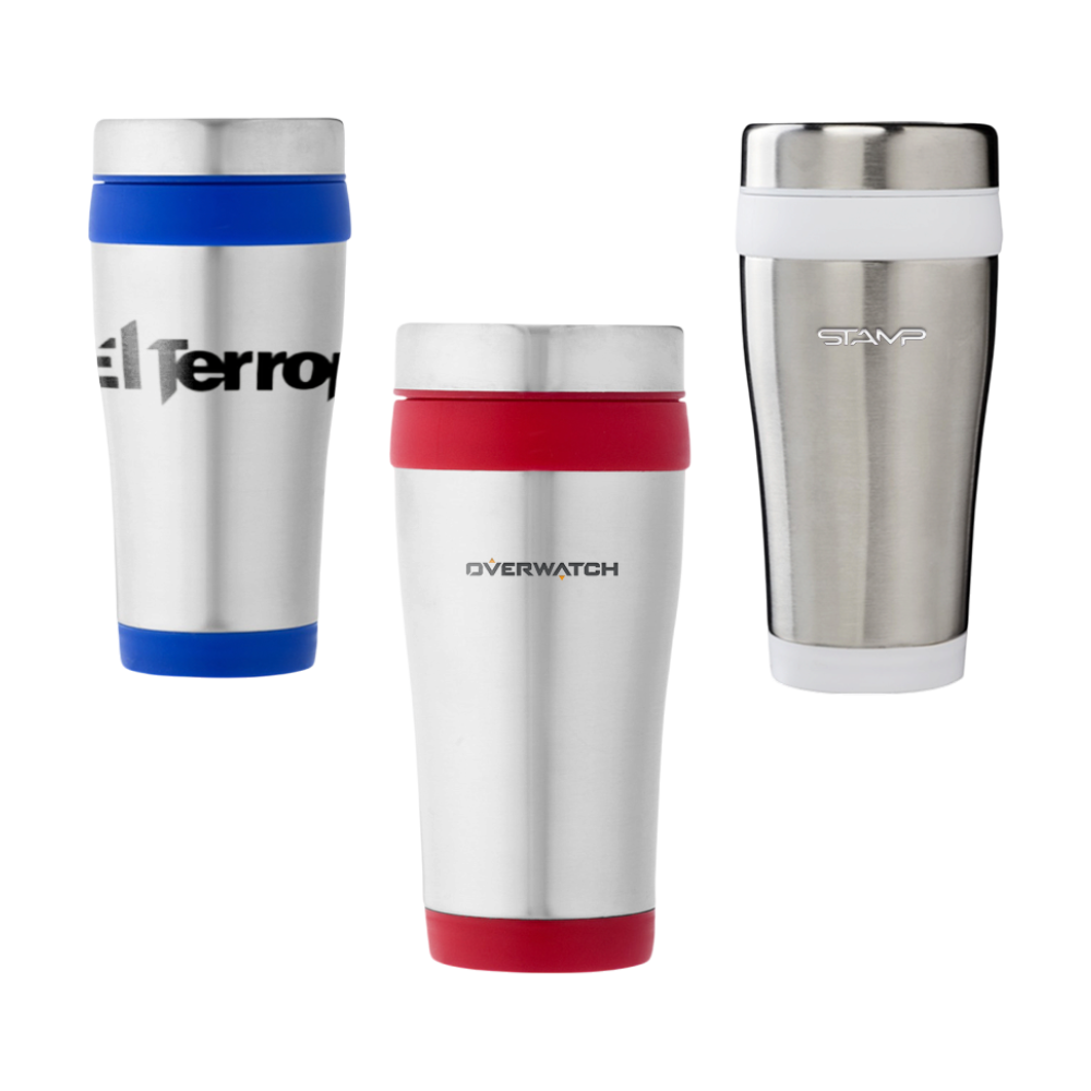 Silver with Coloured Accents RCS Insulated Double-walled Tumbler 410 ml