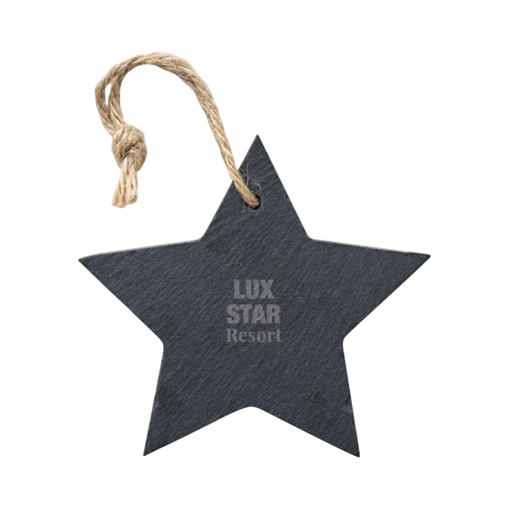 SLATESTAR Slate Xmas Hanger Star