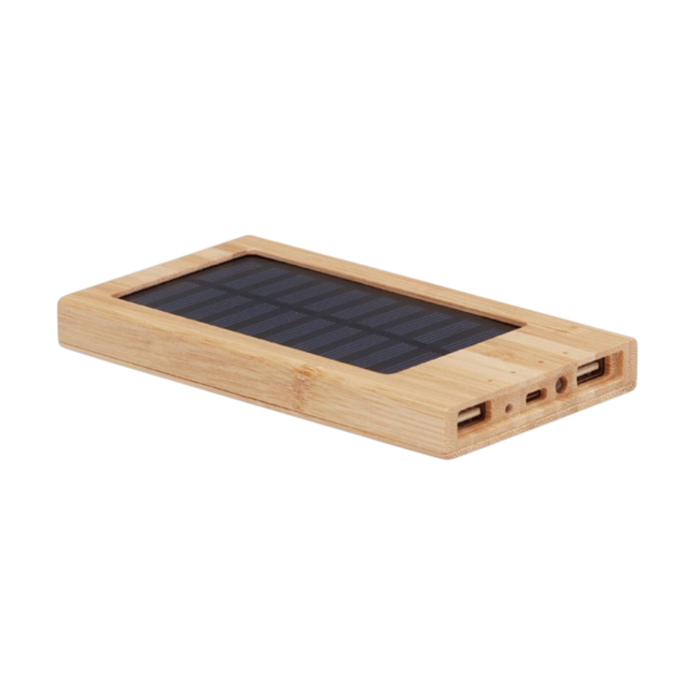 Solar Bamboo Power Bank 4000 mAh